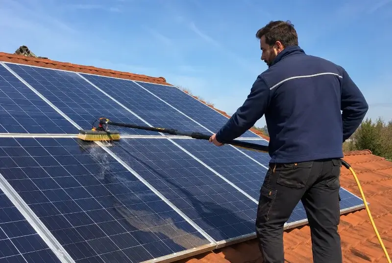 Nettoyage et entretien de panneaux solaires à Seebach